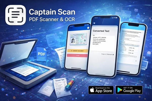 Captain Scan: PDF Scanner, OCR